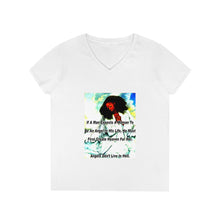 Load image into Gallery viewer, Ladies' V-Neck T-Shirt