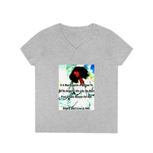 Load image into Gallery viewer, Ladies' V-Neck T-Shirt