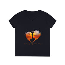 Load image into Gallery viewer, Ladies' V-Neck T-Shirt